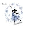Living Room Glass Decor Christmas Ballet Girl Static Window Clings, Removable Xmas Decals, Winter Indoor Outdoor Art Ballerina Elf Stickers