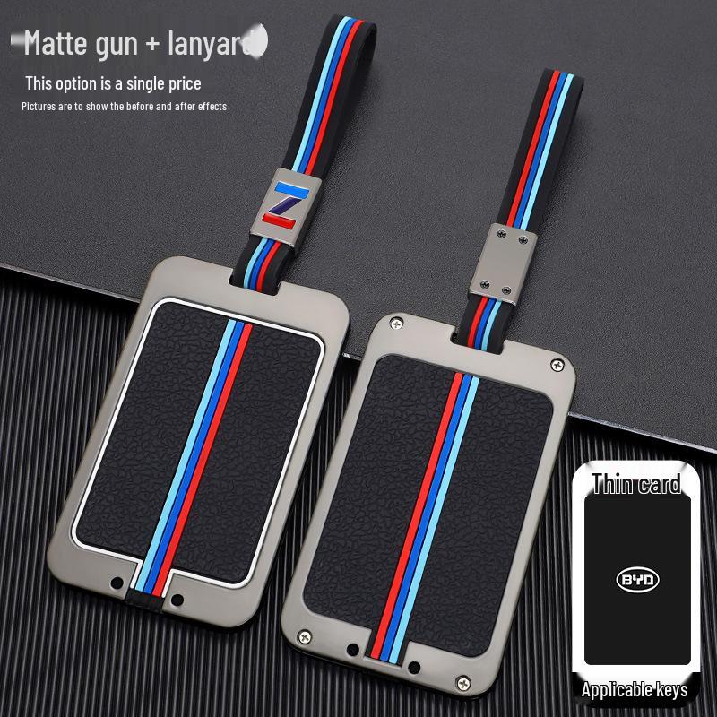 High-End Aluminum Alloy Key Cover for BYD Han EV, Qin, Song Pro, and Han DM