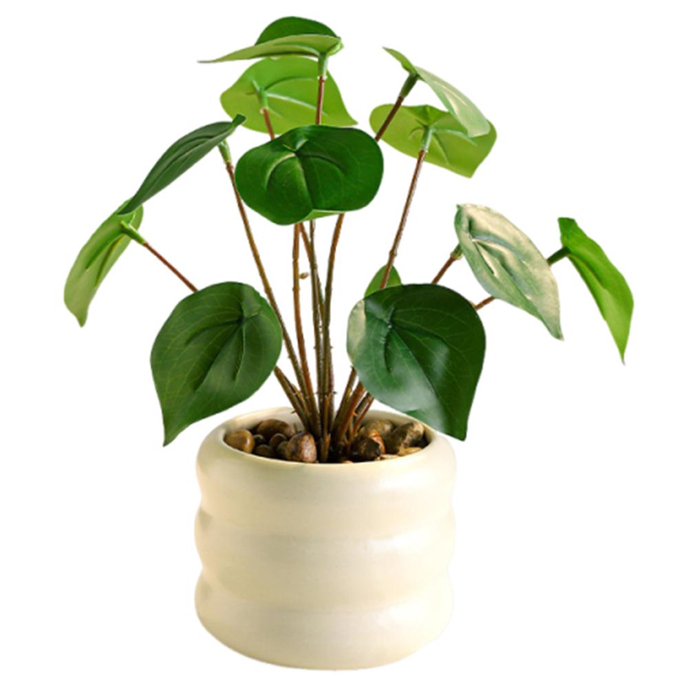 Realistic Simulation Green Plant Bonsai Elegant False Tropical Plants  Home Garden
