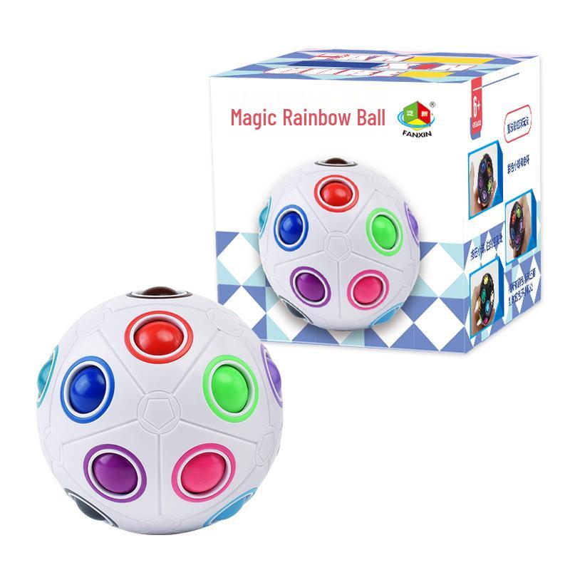 Yongjun Magischer Regenbogenball: Kreativer, reibungsloser, lehrreicher Zauberwürfel für Kinder