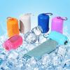 Cooling Towel Breathable Ice Feel Quick Dry Fabric with Silicone Case for Music Festival Outdoor Party Sports