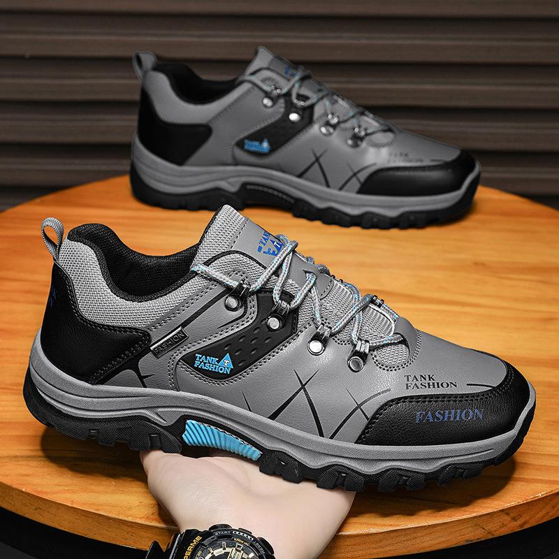 Schuhe für Herren Frühling Neu Arbeitsschutz Sportschuhe Wanderschuhe Wasserdicht Rutschfest Abriebfest Outdoor Low-Top Freizeitschuhe für Herren