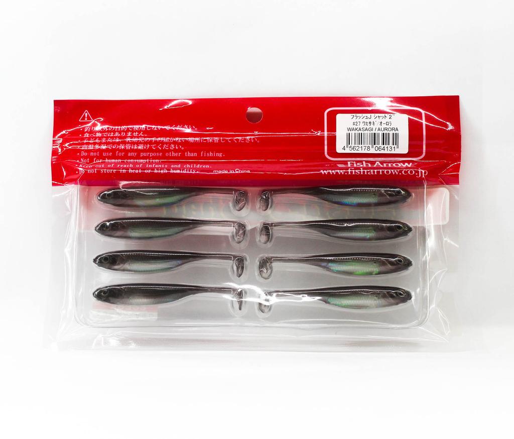 Fish Arrow Soft Lure Flash J Shad 2 Inch 8 Piece Per Pack #27 (4131)