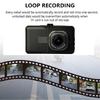Car Dashboard Camera Driving Recorder 1080P, 3" IPS Display, 170° Wide Angle, Night Viewing Technology Continuous Video