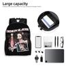 Demon Slayer Backpacks Kimetsu No Yaiba Nezuko Awakened Demon Daypack  Mochila Office Work Retro Washable Rucksack