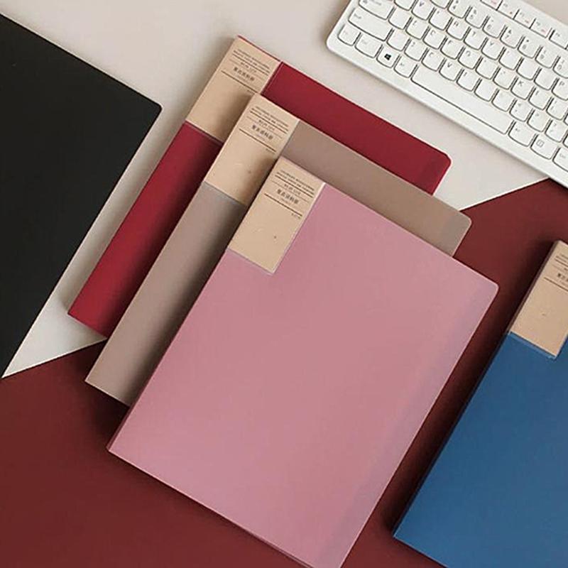 Presentation Folder with 60/80/100 Pocket Display Folders for School Presentations Insurance Financial Documents