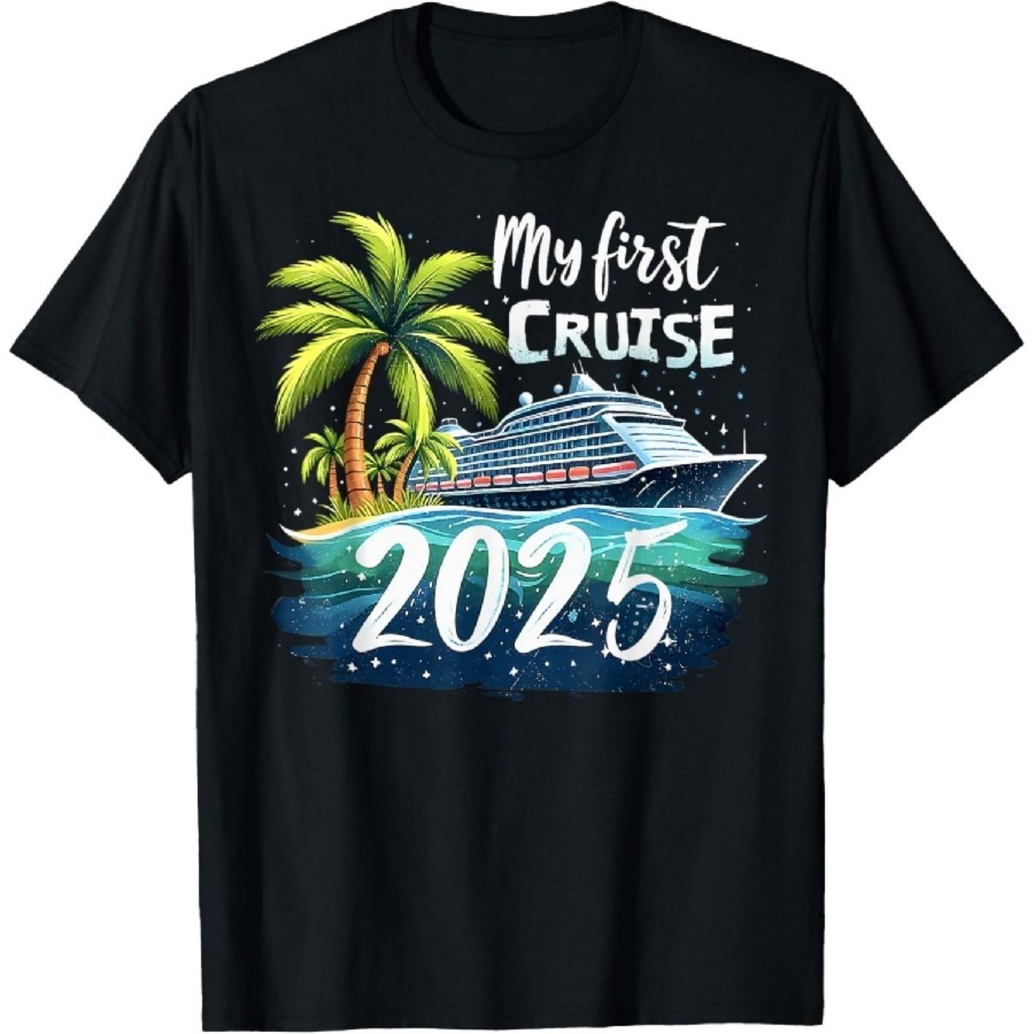 My First Cruise 2025 Funny First Time Cruise Vacation 2025 T-Shirt XXXXXL разноцветный