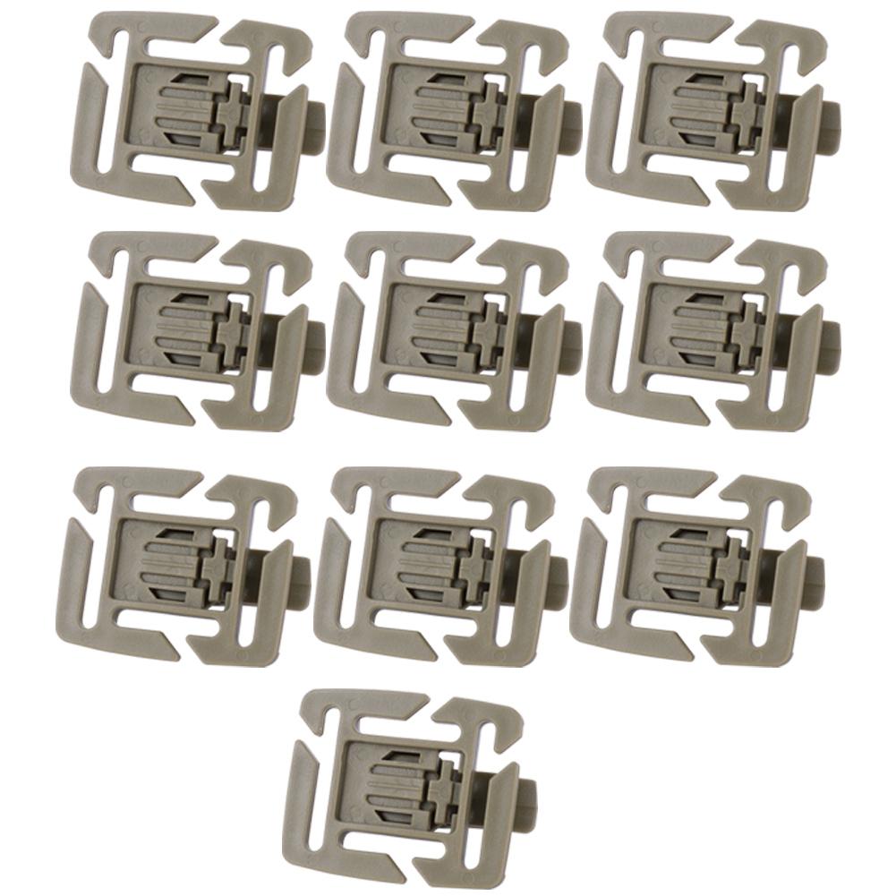 

10 pcs Adjustable Drink Tube Clip Rotatable Outdoor Backpack Buckle Backpack Accessories коричневый