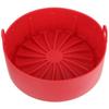 Multipurpose Baking Pan Silicone Air Fryer for Oven Use 3Pcs Red Set