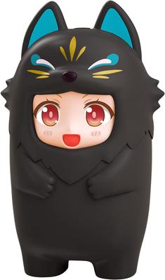 Nendoroid More Kigurumi Face Parts Case Plastic Painted Complete Figure [Black Fox] Non-scale