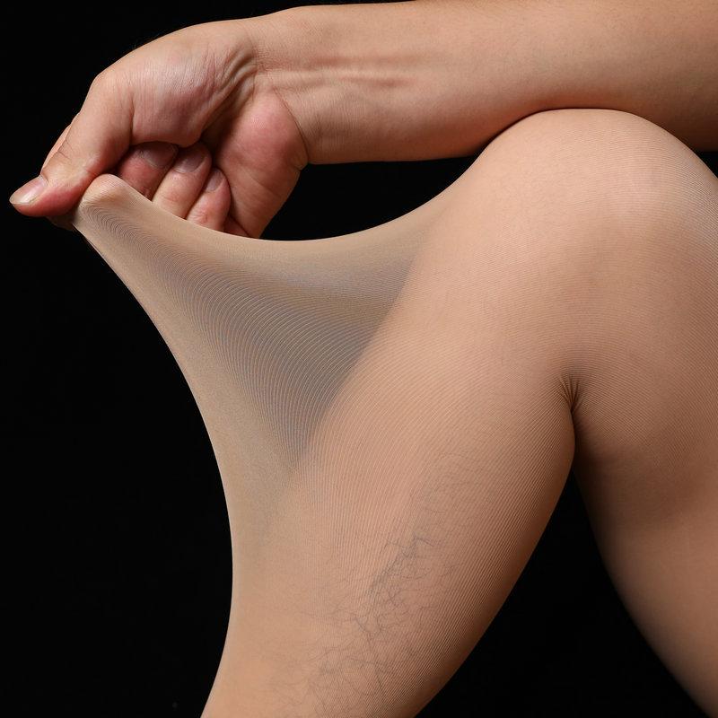 Spring and Autumn Men's Stockings with JJ Set Pantyhose Sexy Slim Mask High Waist Traceless Bottom Stockings + Oil Socks