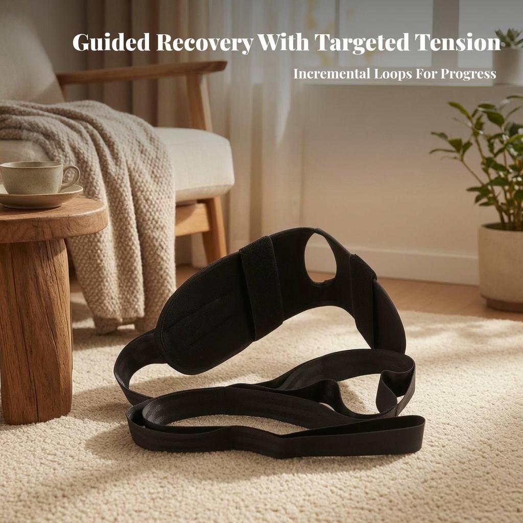 Stretching Strap with Loops Comfortable Leg Aid Sturdy