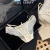 Lady Summer Sexy Pure Desire Lace Satin Close Skin Comfortable Low Waist Triangle Briefs