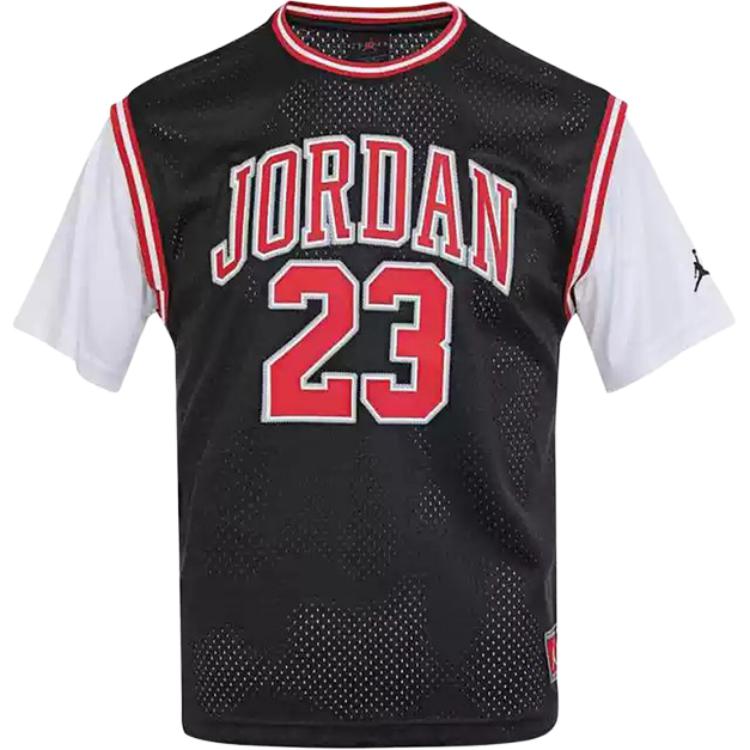 Jordan Round Neck Knitted Sports Short Sleeve T-Shirt Kids Tops HM4772-010
