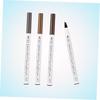 Microblading Eyebrow Pencil Set 4 Tip Waterproof Long Lasting 3D Hair Effect Brown Chestnut