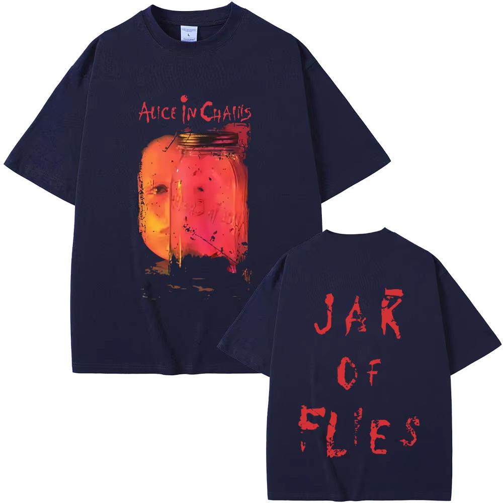 Rock Band Alice In Chains Jar of Flies Album Graphic T-shirt Men's Women Gothic Punk Pop Music Streetwear Male Fashion T Shirts