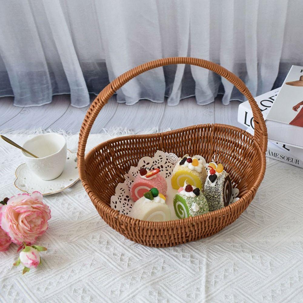 Schiffsförmiger Aufbewahrungskorb Imitationsweide Desktop-Organizer Korb Handhaltkörbe Geschenk