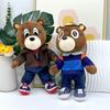 Cute Bear Plush Toy Cartoon Bear Soft Plush Pillow Doll Christmas Birthday Gift for Kids and Adults