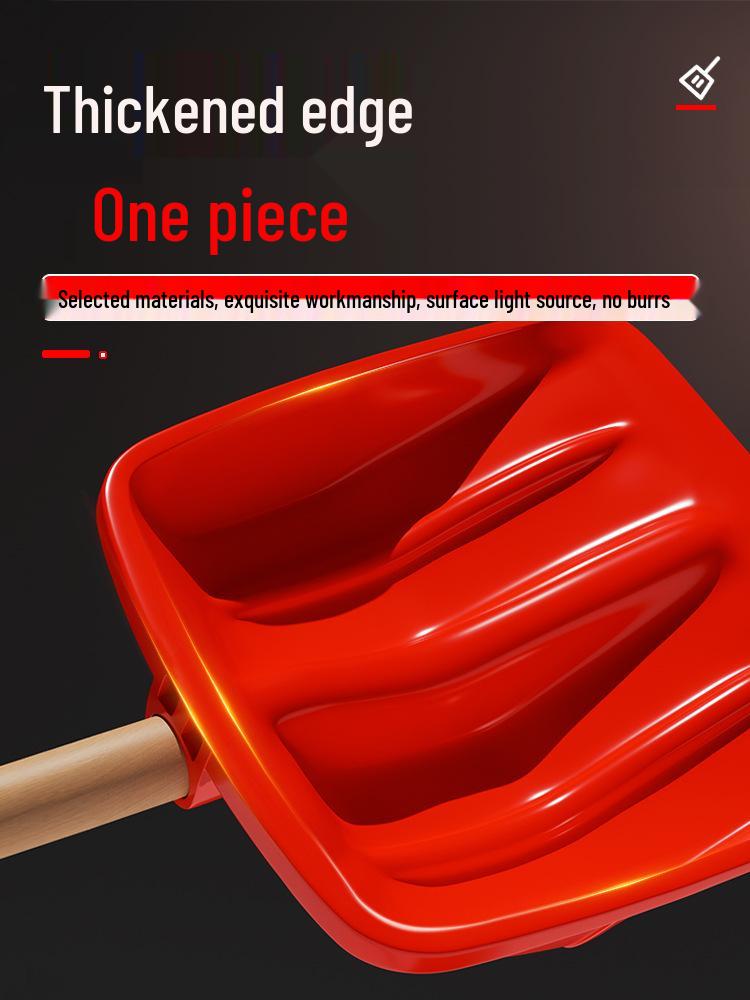 Heavy-Duty Plastic Grain and Snow Shovel with Tempered Head