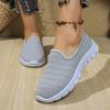 Summer New Europe and The United States Solid Color Casual Shoes A Stirrups Flat Shoes Breathable Lightweight Big Yards Flyknit Shoes