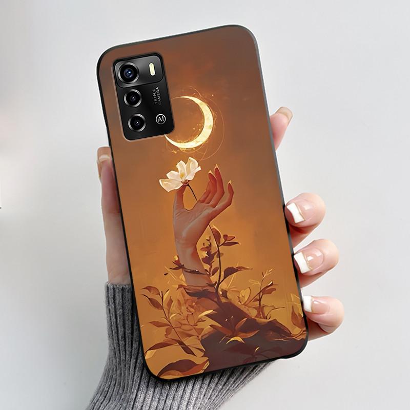 Casing For ZTE Blade V40 Vita 8045/A72 4G Case Luxury Dragon Cute Cool Boys Girls Black Matte Soft TPU Silicone Shell Back Cover
