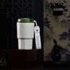 Compact Ceramic-Lined Coffee Thermos for Women - Stylish Stainless Steel Insulated Cup