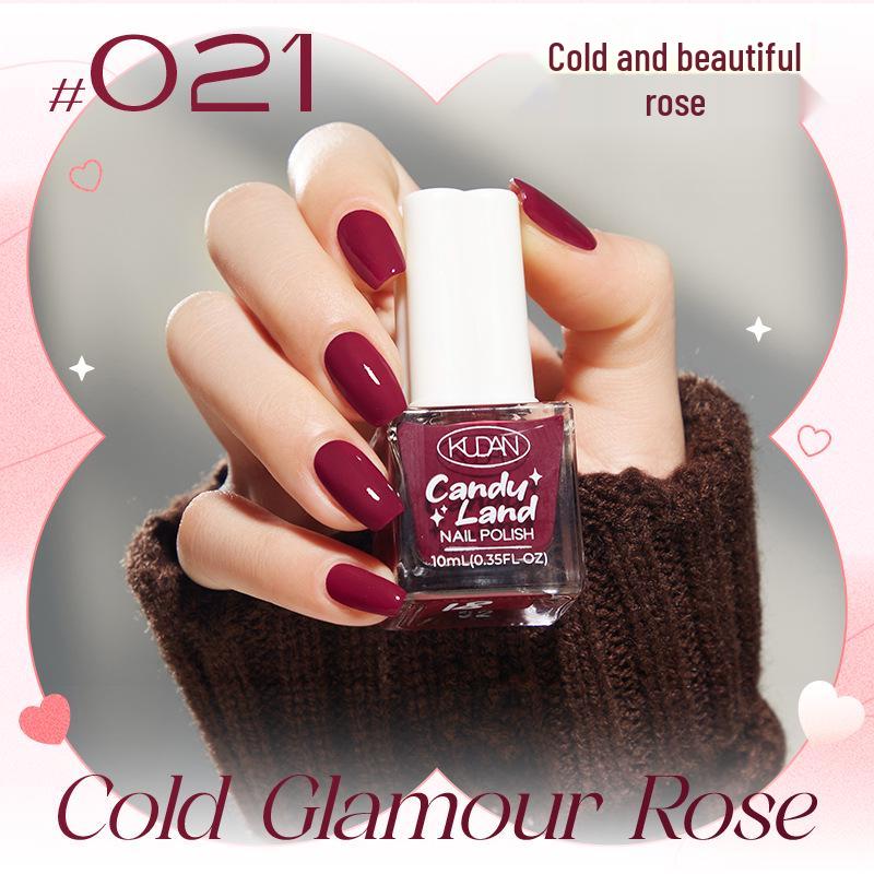 Candy Land Quick-Dry Water-Based Peelable Nail Polish - Long-Lasting Glitter Nude Care