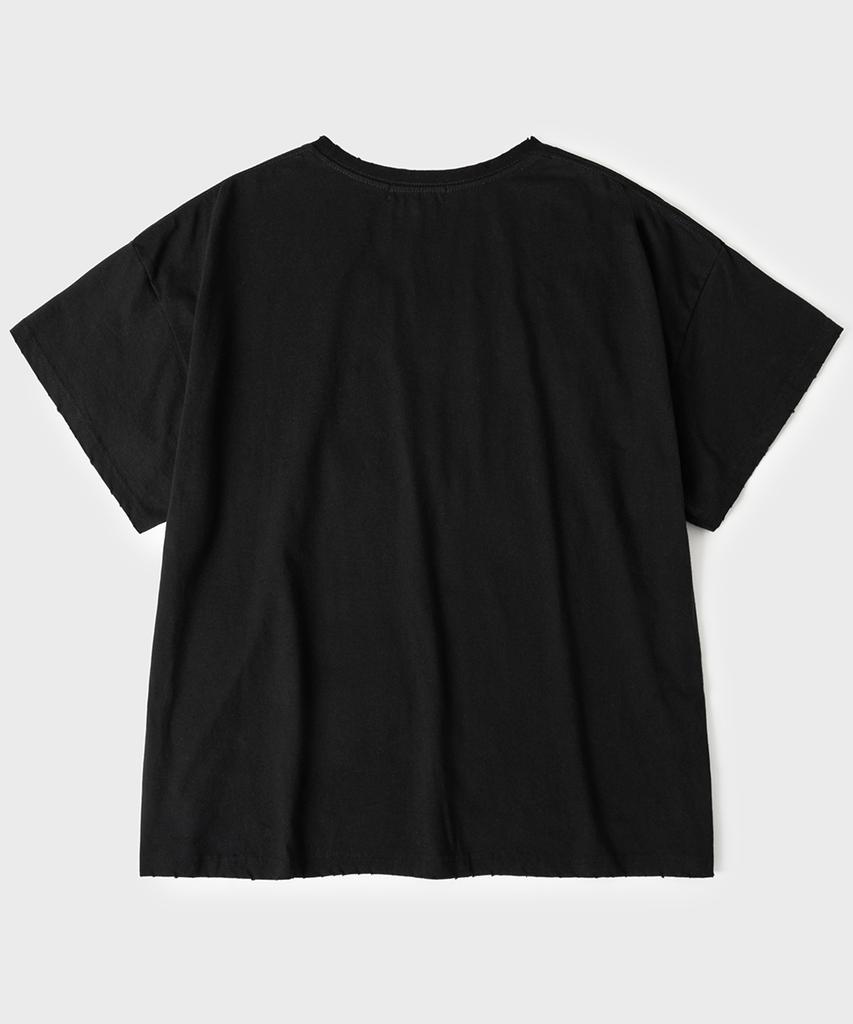 HOOVES Ancient Fossil Crop Short Sleeve Tee [Black]
