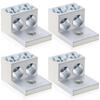 2-Hole Aluminum Grounding Terminals Set Of 4 For Consistent Conductivity And Extended Service Life In Grounding Systems