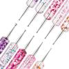 5 Peças/conjunto Caneta Pontilhadeira Portátil para Nail Art Cabo de Contas de Cristal Ponta Dupla Desenho Pintura Strass Gemas Canetas Ferramentas de Manicure