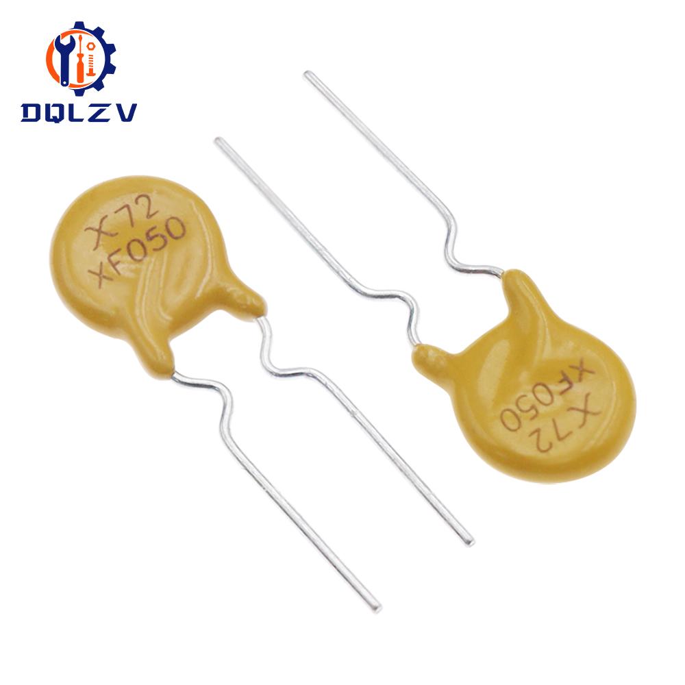 PPTC Resettable Fuse RXEF050 XF050 72V 0.5A 500MA Pitch 5mm