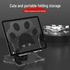 Foldable Cat Paw Phone & Tablet Stand: Rotating Holder for Desk, Office, and Live Broadcasts