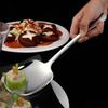 New In Kitchen Dinner Dish Soup Rice Western Restaurant Bar Public Spoon Large Stainless Steel Round Head Buffet Serving Spoon