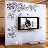 Beautiful Butterfly Vine Flower Vinyl Wall Decals Featuring Stylish Plant Theme For Home Enhancement