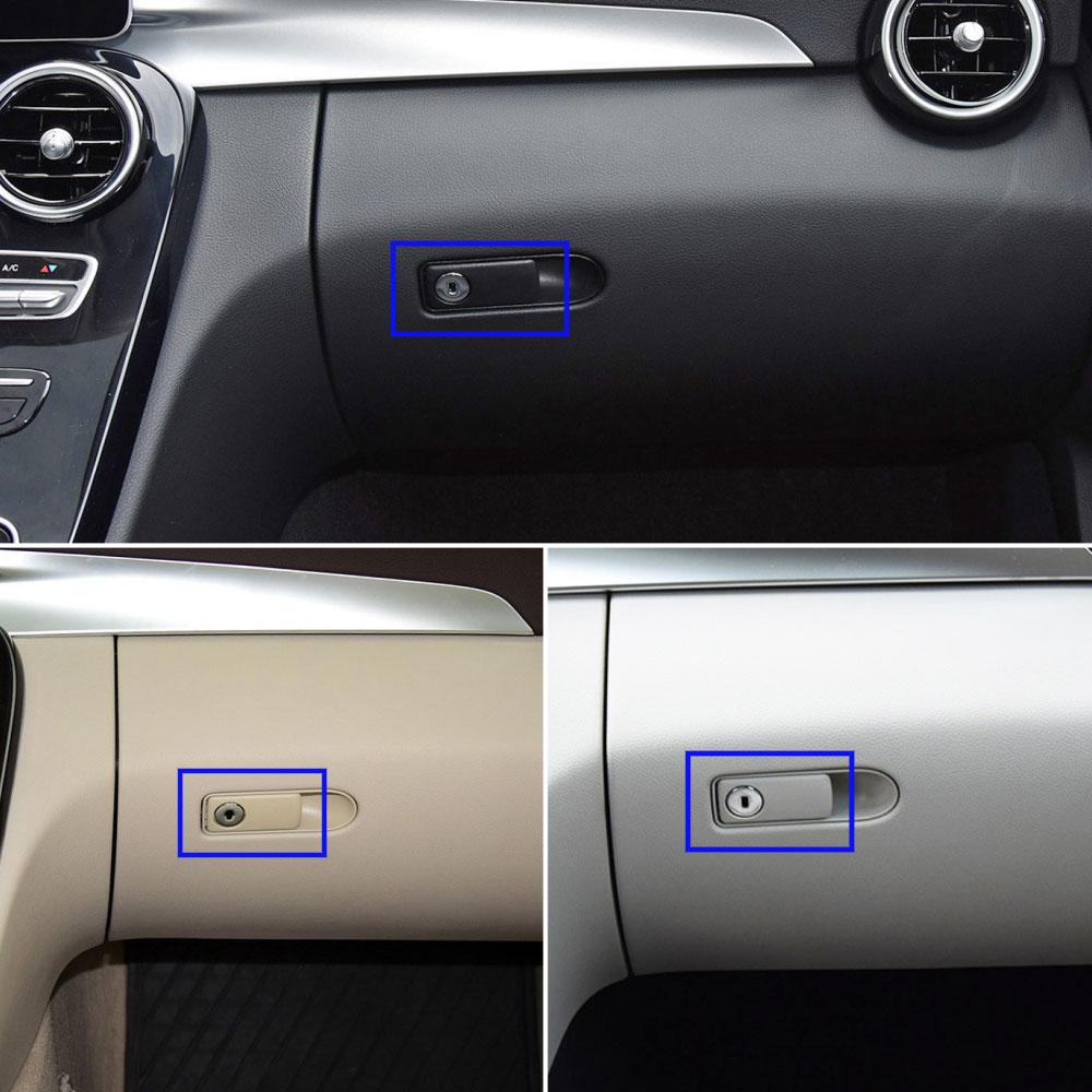 W205 W253 Car Black Glove Box Handle Switch Toolbox Lid Lock Replacement For BENZ C GLC Class C200 C250 C300 C400 GLC260