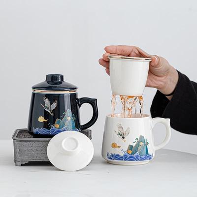 Chinese Ceramic Office Mug: Creative Gift for Company Anniversaries and Events, with Custom Logo Souvenir.