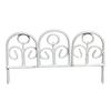 Vintage Iron Garden Fence Stake, Decorative Flower Bed Edging Landscape Border, Outdoor Yard Lawn Mini Fence Stake