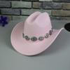 1PC Western Cowboy Hat for Women's Photo Props Cowgirl Jazz Hats Party Dress Cap Sombrero Hombre