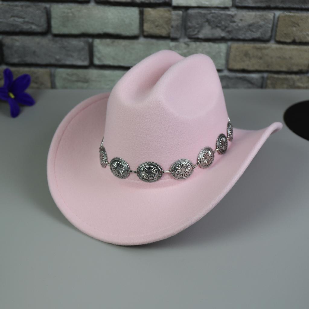1PC Western Cowboy Hat for Women's Photo Props Cowgirl Jazz Hats Party Dress Cap Sombrero Hombre