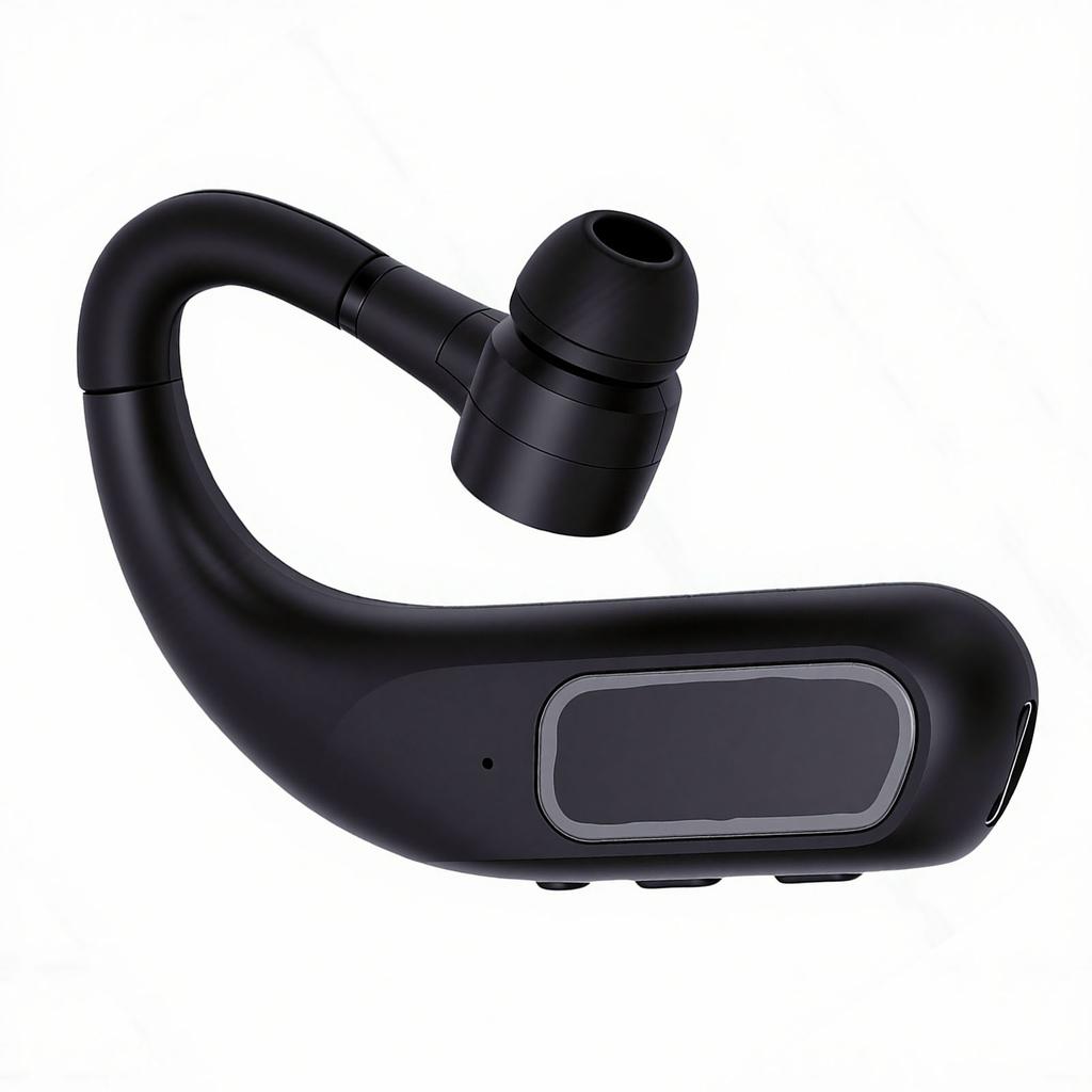 Wireless Bluetooth Earphone Long Lasting Battery Noise Canceling Single Ear Headphone for Business Call