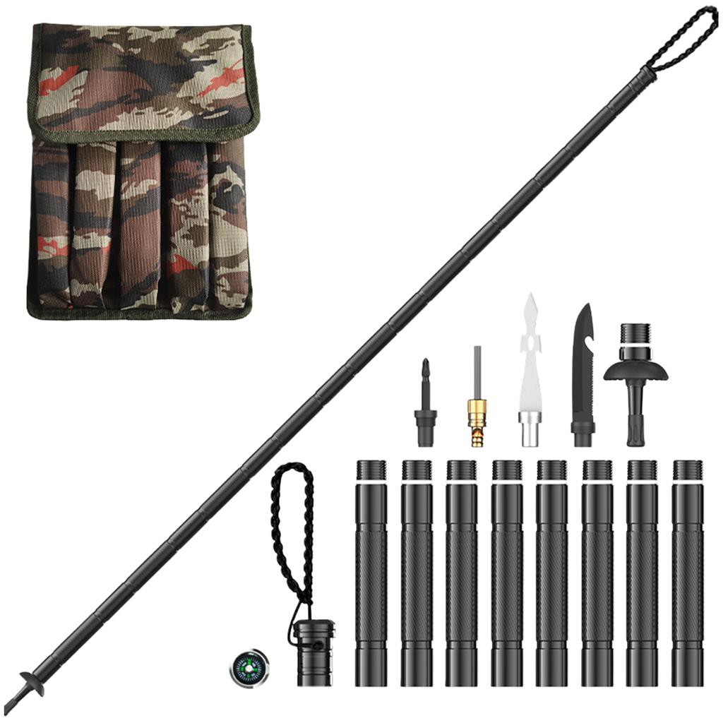 Hiking Trekking Pole Walking Stick Hiking Staff & Trekking Pole - Lightweight Aluminum Gear For Outdoor Adventures, Camping, Hunting 5ml