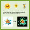 Glow-In-The-Dark Goldfish Bubble Toilet Sticker Creative Self-Adhesive Removable Bathroom Decoration Wall Windows Car Stickers