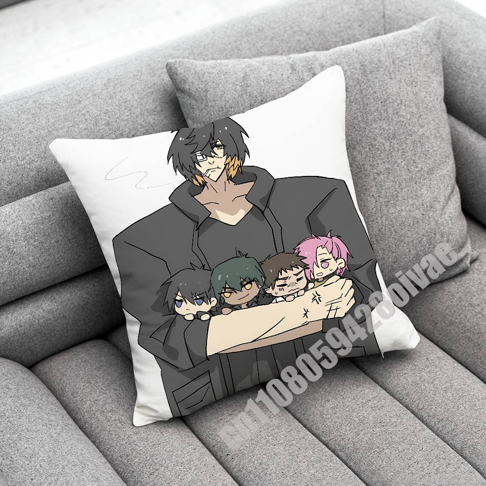 Towa S-Slow Damage Throw Pillow Case For Decoration 40Cm 55Cm 50Cm 30Cm Square Car Pillowcase Case