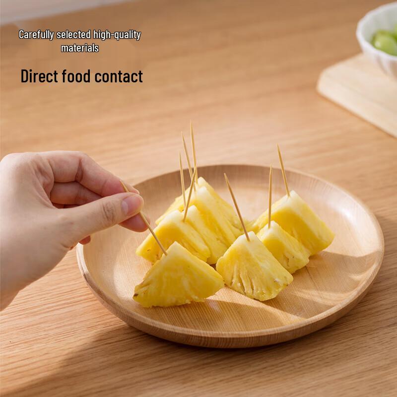 Meiliya Bamboo Double-Headed Dental Toothpicks, 3x300 Pack