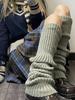 Winter Leg Warmers Fluffy Goth Gyaru Y2k Accessories Gothic Lolita Knit Socks Women Legs Warmers Ladi Sock Gothic Style Legging
