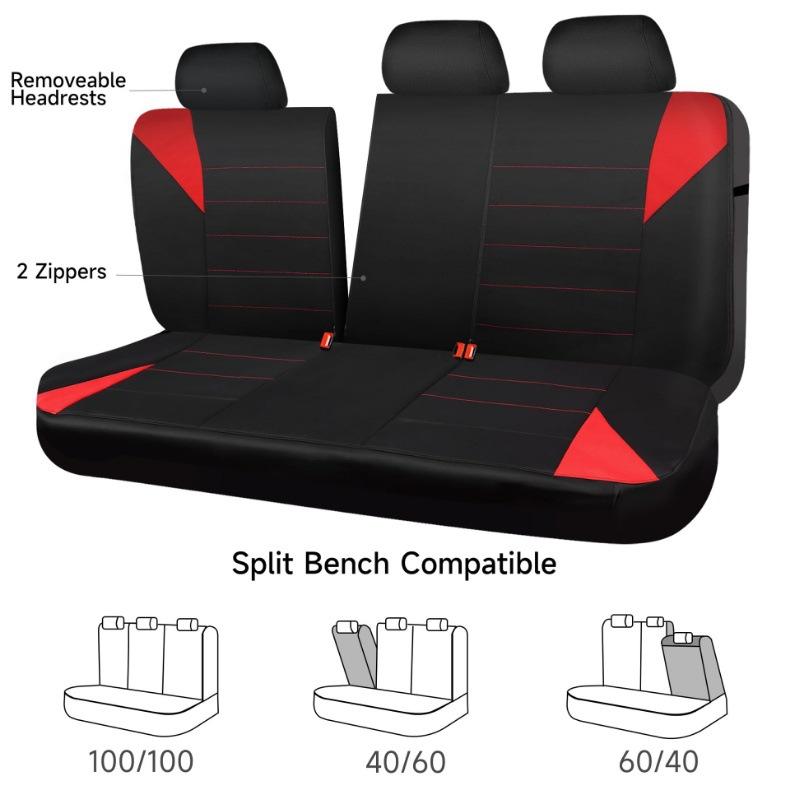 New Car Cushion Case Cover Front Car Seat Cover Car Accessories Universal PU Car Seat Cover Artificial Leather CushionFull Car Seat Cover