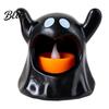 Ghost Shaped Candle Holder Halloween with LED Candle Cute Tea Light Safe Indoor Holder Spooky Tabletop Decoration for Home Decor Holiday