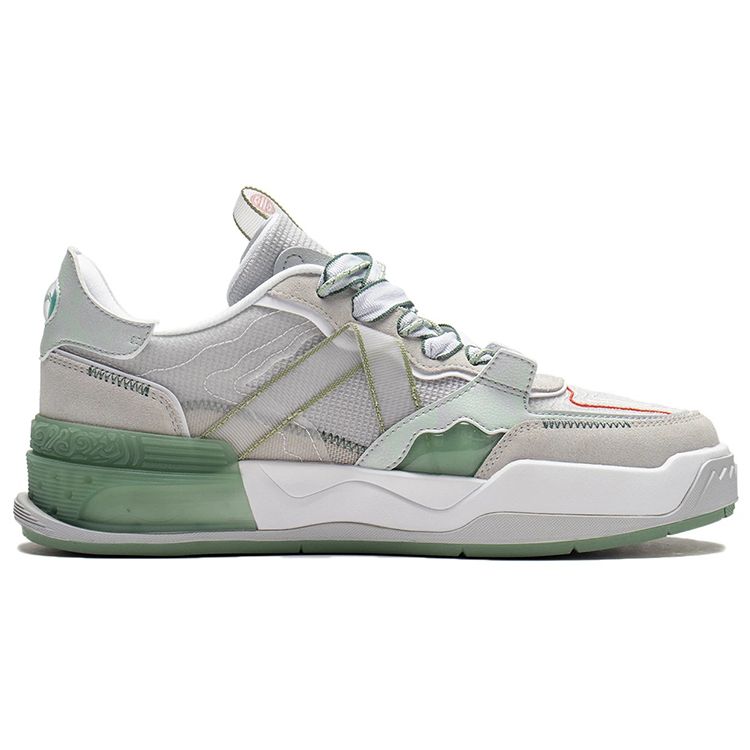 Li Ning CF Flash Star Classic Casual Low Top Skate Shoes Unisex Skate Shoes Micro-Crystal-Gray AGCS044-1