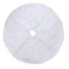 White Long-Haired Plush Christmas Tree Skirt