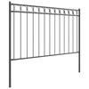 ASSEN Zaunfeld Grau 170 x 130 cm Stahl